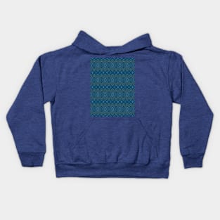 Blue Aztec Pattern Kids Hoodie